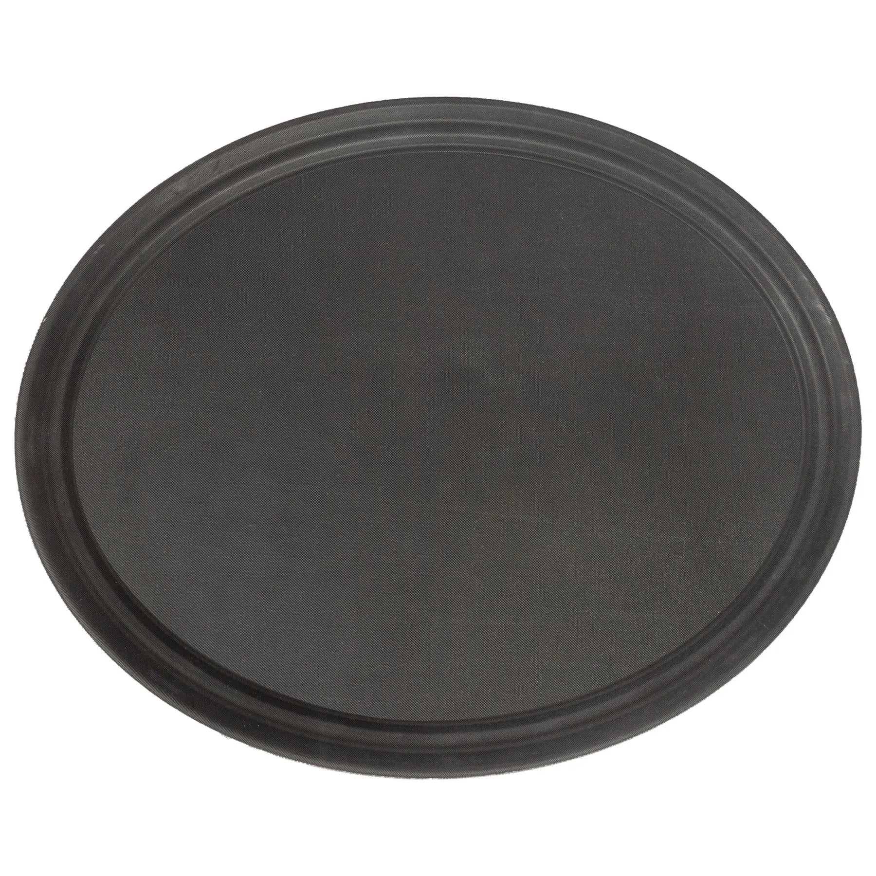 63cm Black Oval Non-Slip Serving Tray - By Argon Tableware