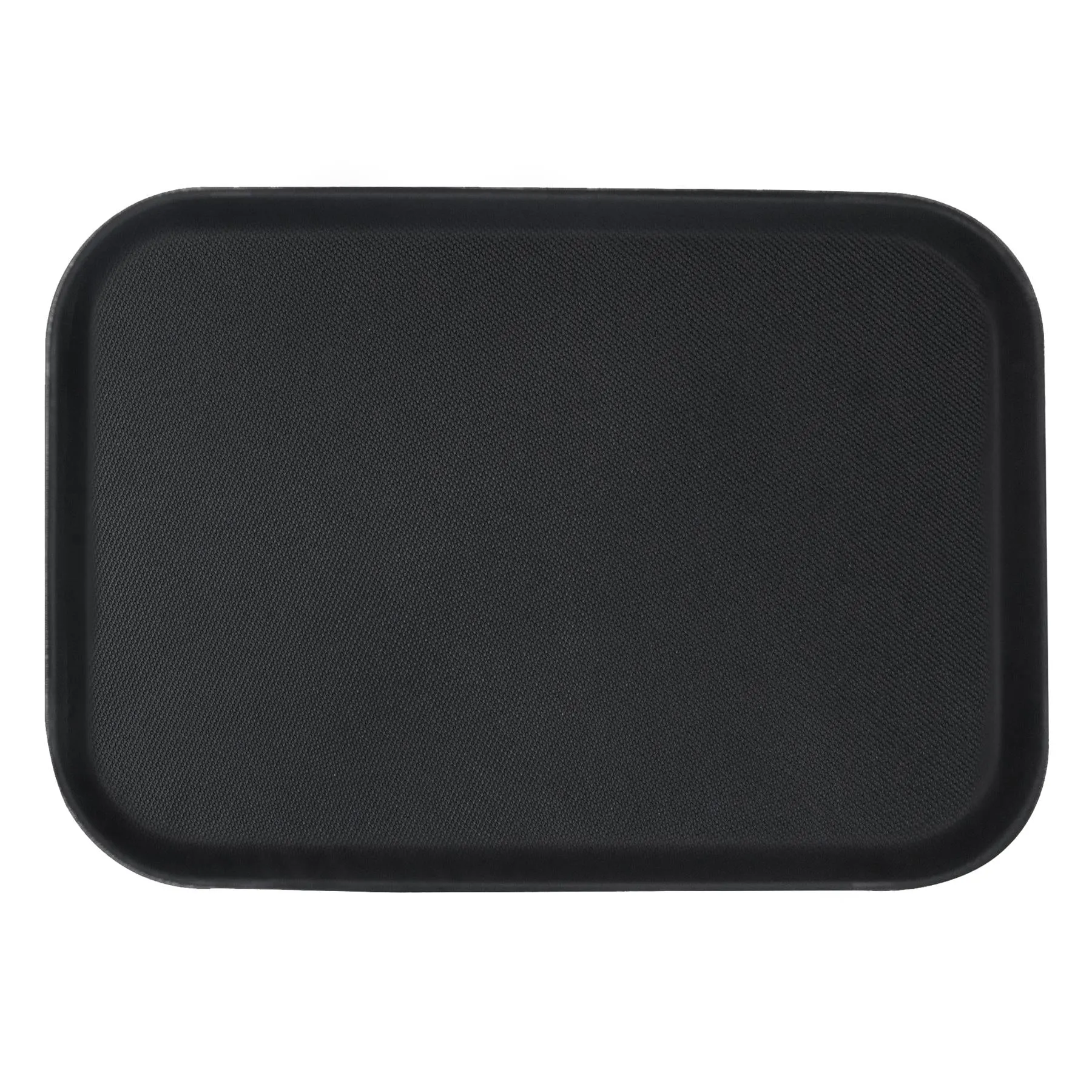 66cm x 45cm Black Rectangular Non-Slip Serving Tray - By Argon Tableware