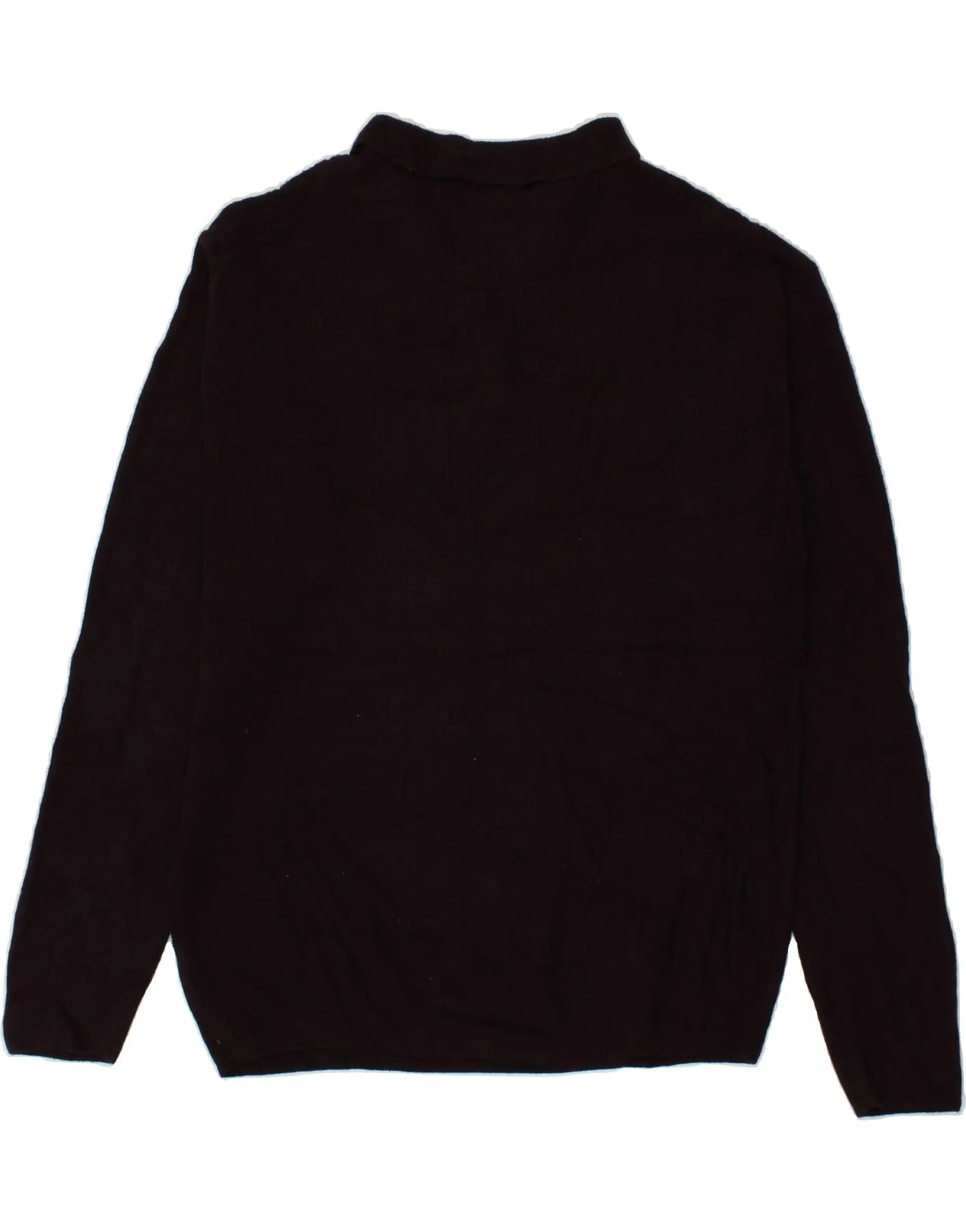 DOCKERS Mens Polo Neck Jumper Sweater XL Maroon Acrylic