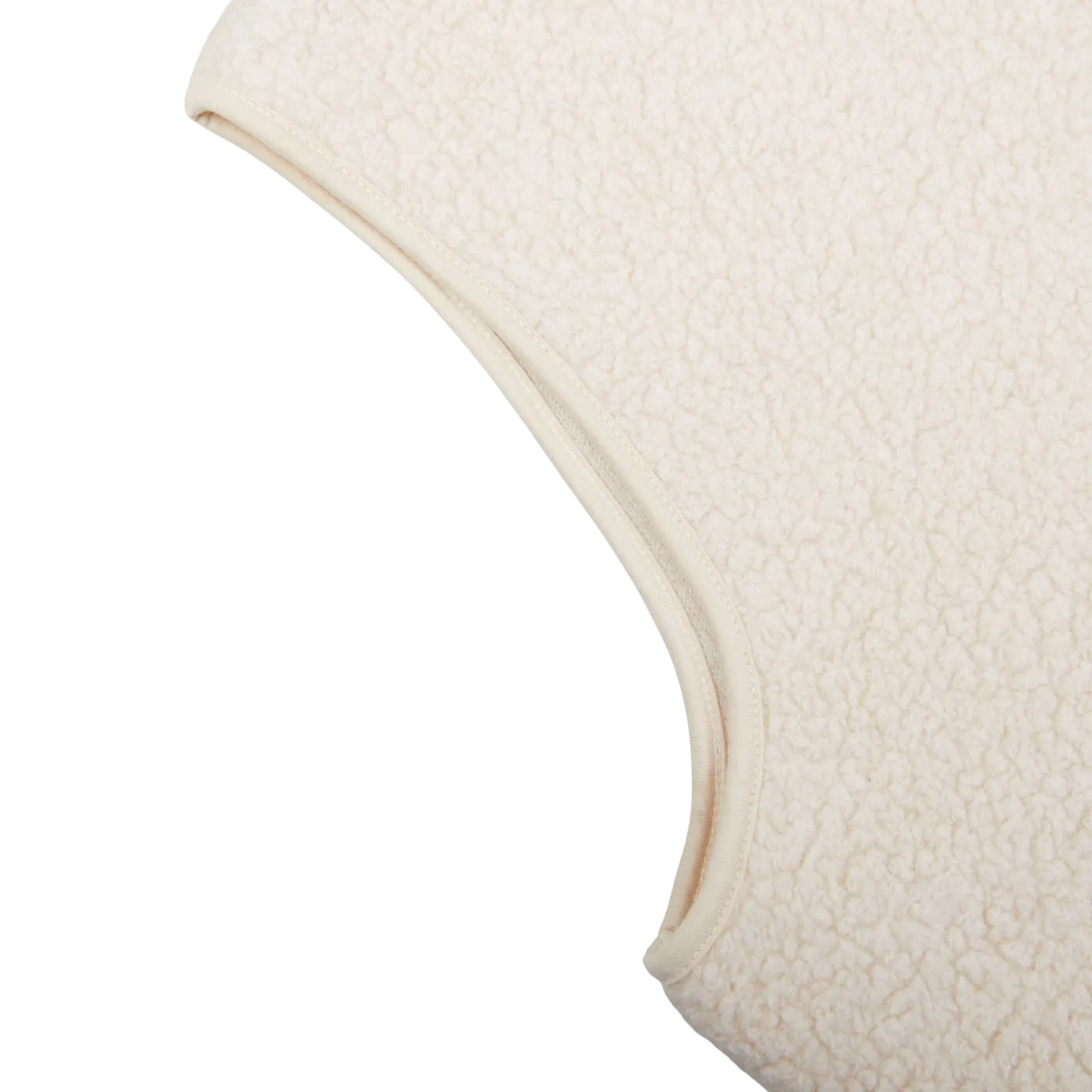Ecru Wool Fleece Gilet