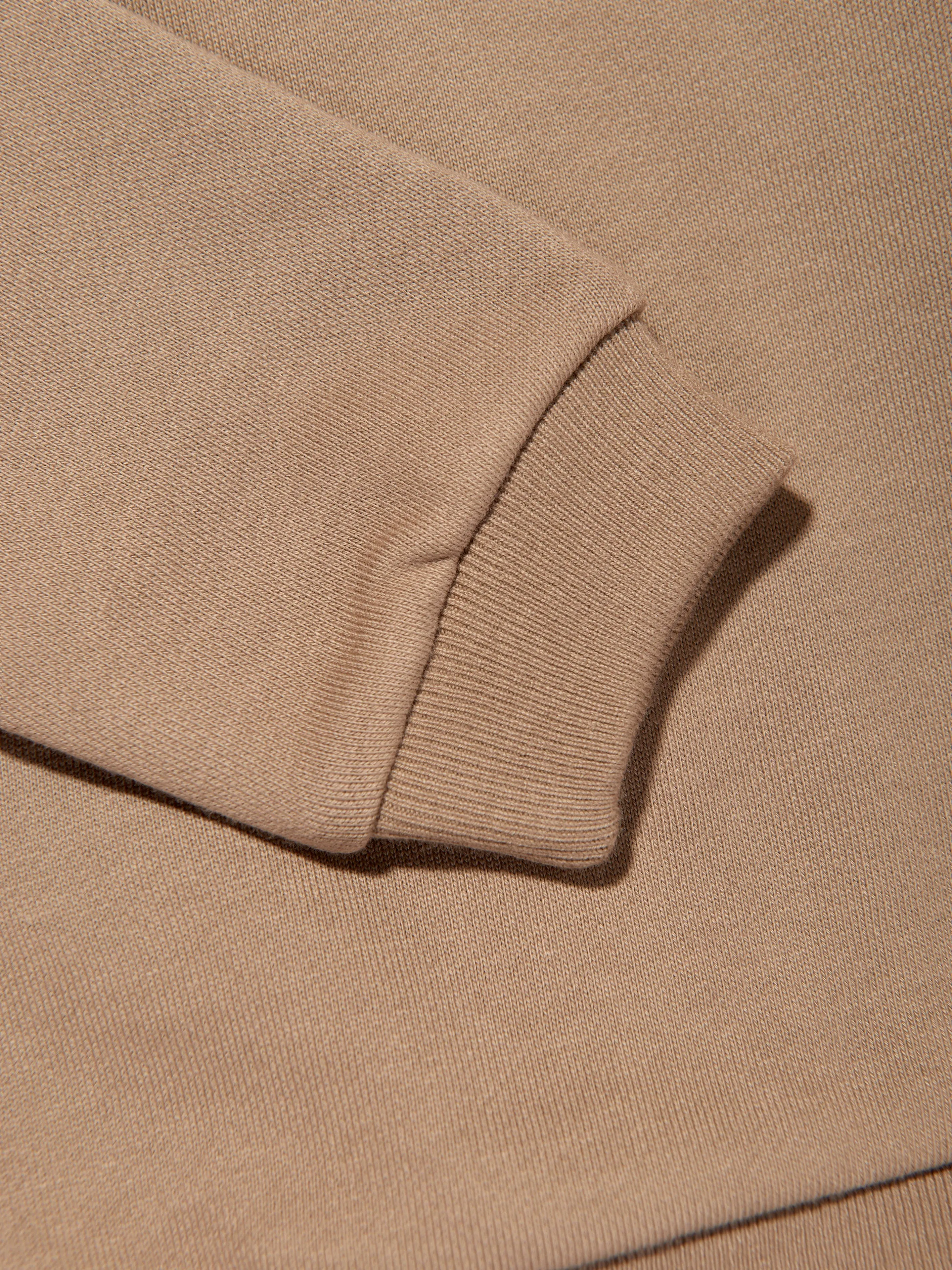Fendi Baby Logo Patch Zip Up Top in Beige