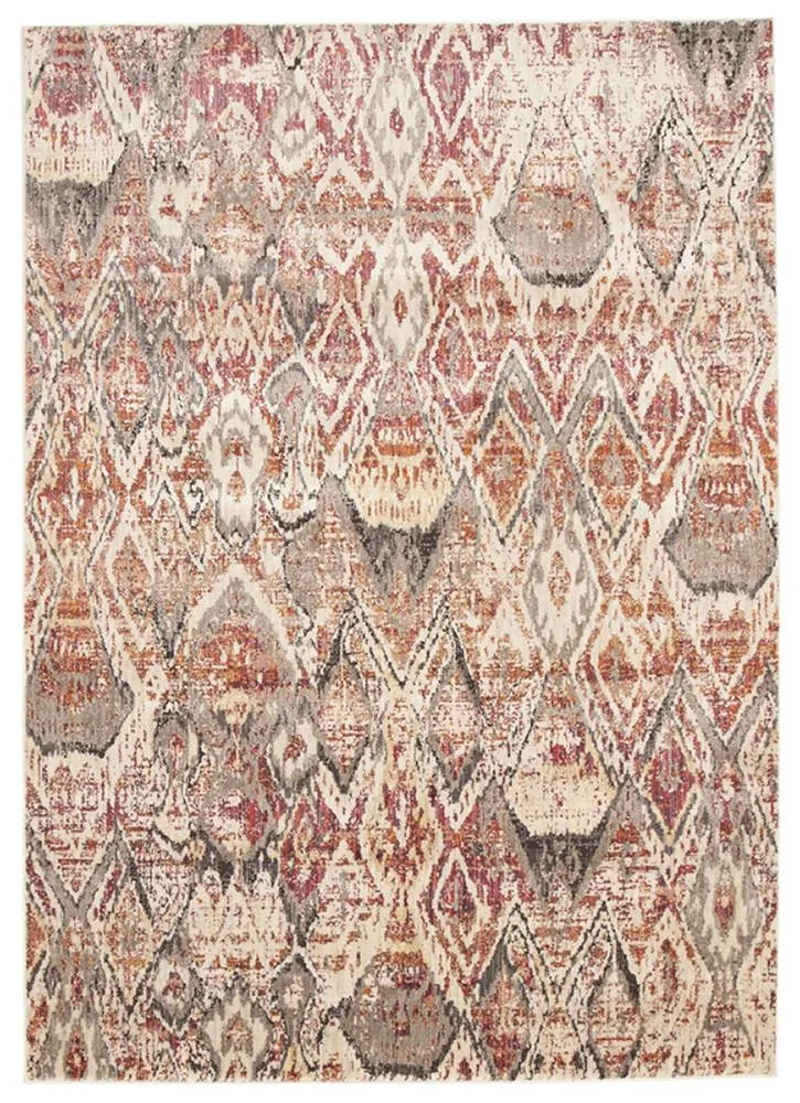 Fluid Sunset Modern Rust Rug