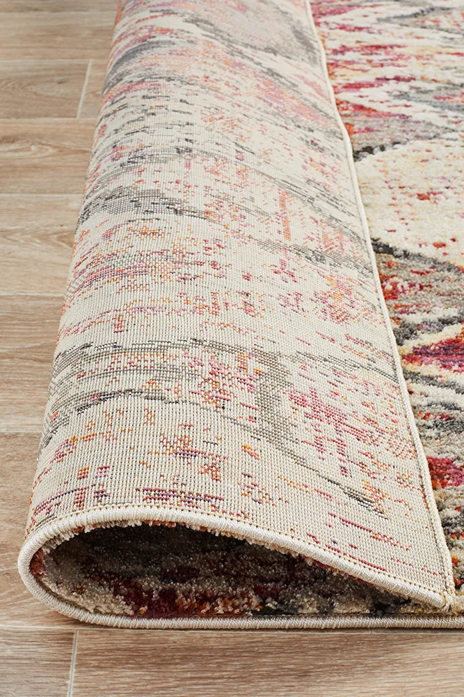 Fluid Sunset Modern Rust Rug