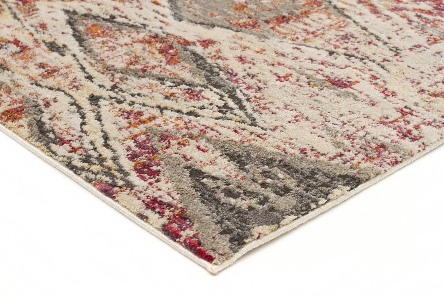 Fluid Sunset Modern Rust Rug