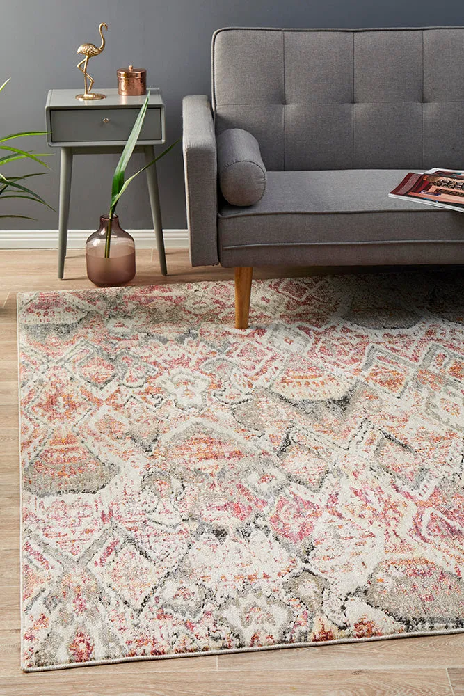 Fluid Sunset Modern Rust Rug