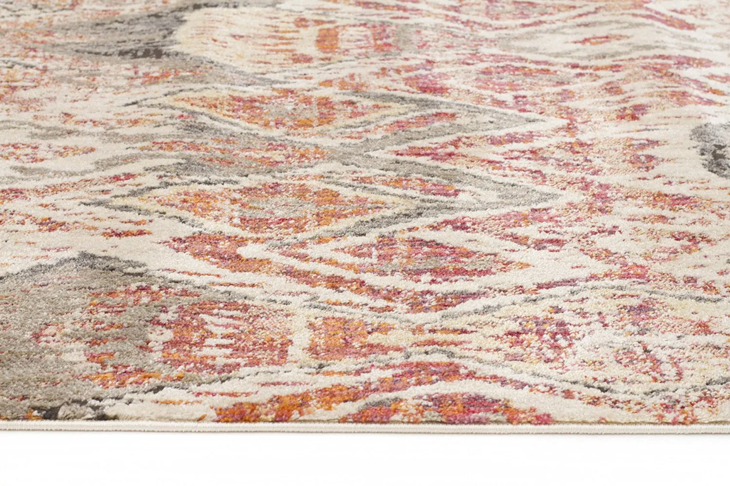 Fluid Sunset Modern Rust Rug