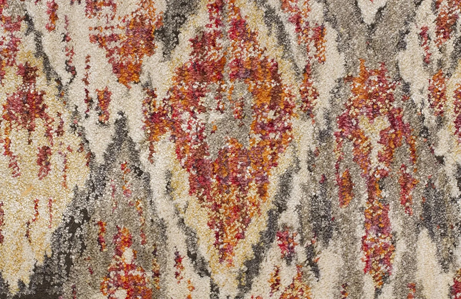 Fluid Sunset Modern Rust Rug