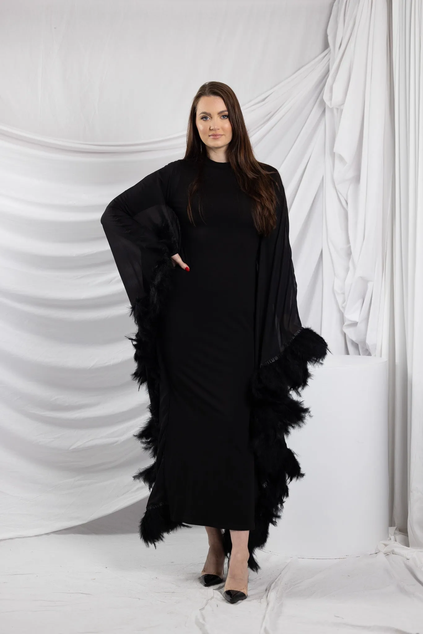 Kairo Feather Detailed Dress